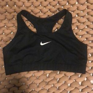 Black Nike sports bra